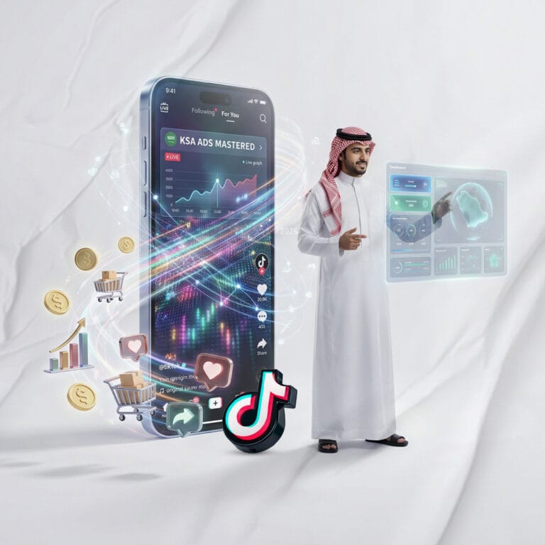 دليلك التقني لإتقان إعلانات تيك توك السعودية 2026: كيف تسيطر على الخوارزمية وتضاعف مبيعاتك؟ TikTok Ads Saudi Arabia هو “المحرك الأول” للنمو في السعودية؟