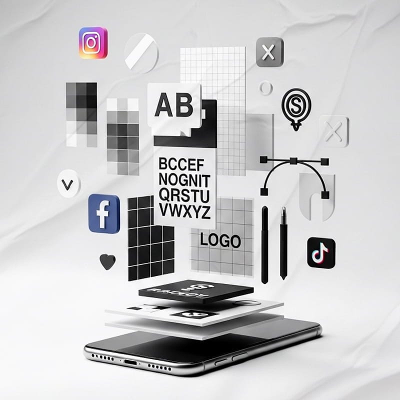 تصميم الهوية البصرية لمنصات التواصل الاجتماعي copy 1