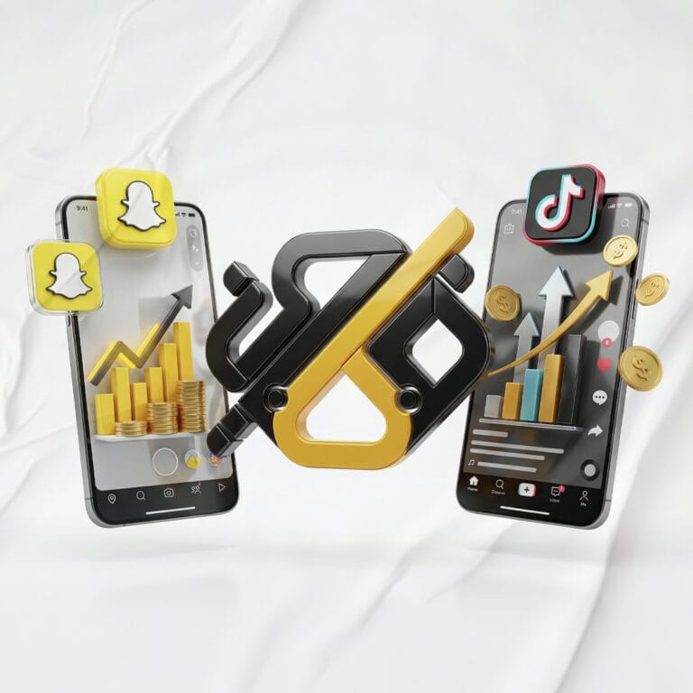 اعلانات سناب شات وتيكتوك