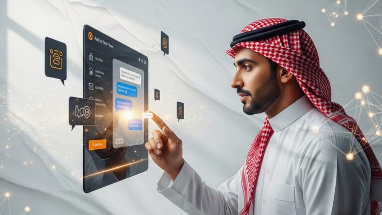 شات-بوت-يتفاعل-مع-عميل