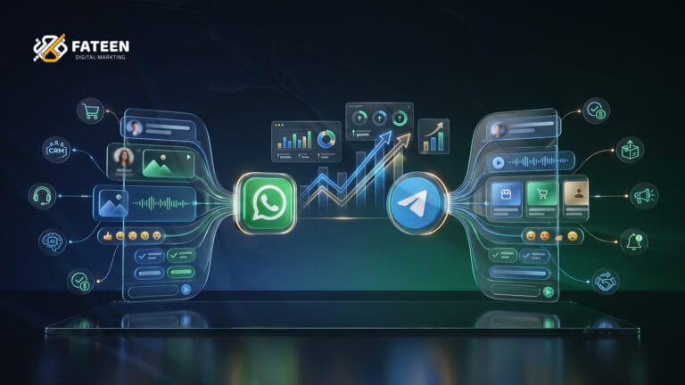 التسويق عبر الواتس اب وتليجرام: كيف تهندس مجتمعات سرية تضاعف مبيعات متجرك؟ 3 واتساب-وتليجرام-يخرج-منهما-واجهات-محادثات